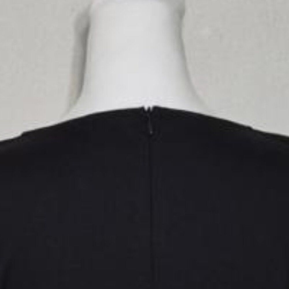 VFSHOW Women’s Black Notch Neck Bow Waist Sheath Dress Size Small - Picture 4 of 10